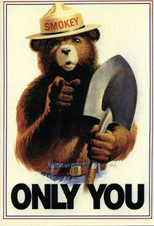 Smokey says do not bring your ganja into Federal parks.