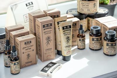 Hemp-infused products such as creams and lotions