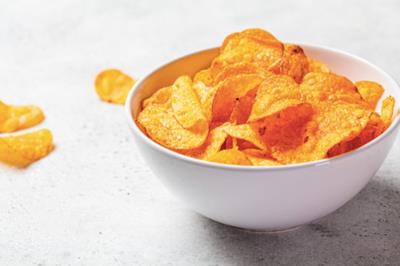 a bowl of savory chips
