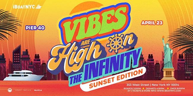 The Vibes are High SUNSET EDITION Boat Party NYC | MEGA YACHT INFINITY