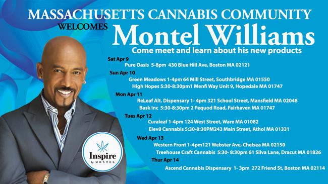Montel Williams is coming to  Massachusetts NEXT WEEK