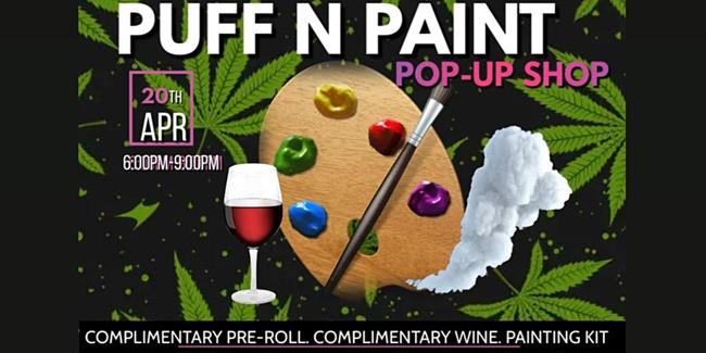 4/20 Puff N Paint party & Shopping event